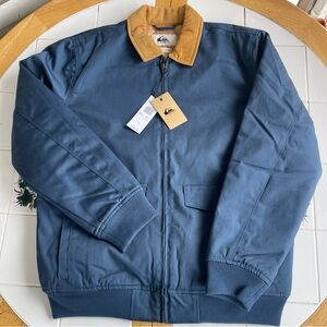 Quiksilver Detroit Workwear Style Jacket Men’s Medium Corduroy Collar NWT